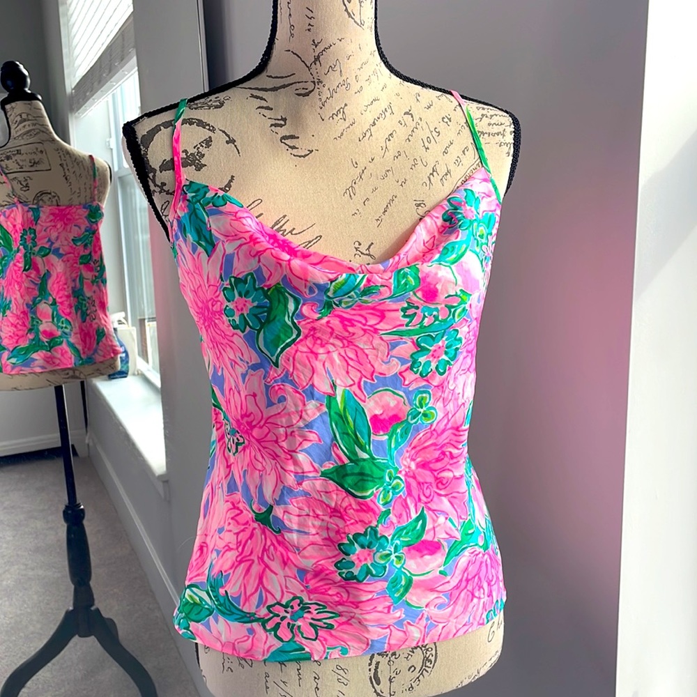 Lilly Pulitzer strappy floral top